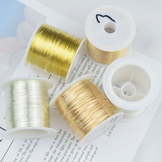 100 Meters Large Roll Color-Retaining Copper Wire, Non-Fading & Anti-Oxidation