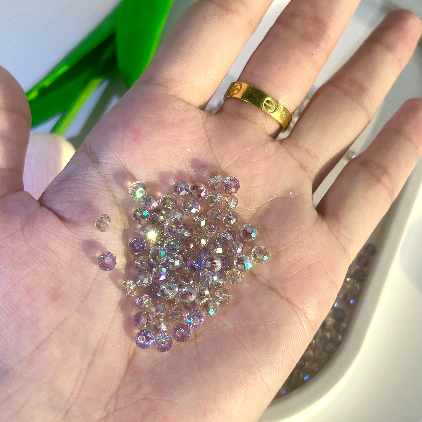 Accesorios de joyería hechos a mano con cuentas de cristal