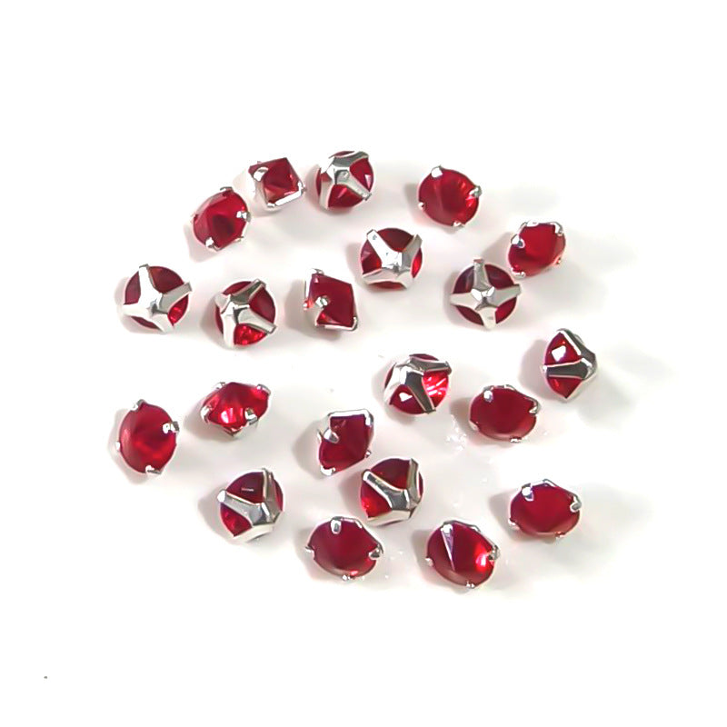 OneMillet 3A Grade Round Reverse-Clamp Zircon 4MM