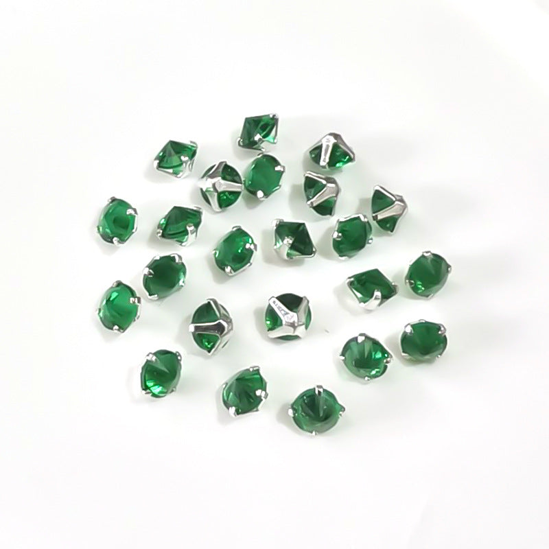 OneMillet 3A Grade Round Reverse-Clamp Zircon 4MM