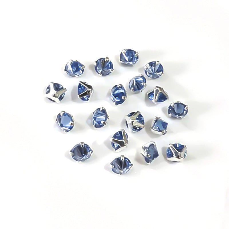 OneMillet 3A Grade Round Reverse-Clamp Zircon 4MM