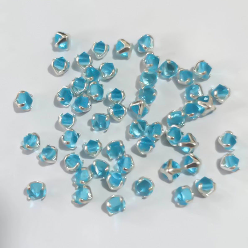 OneMillet 3A Grade Round Reverse-Clamp Zircon 4MM