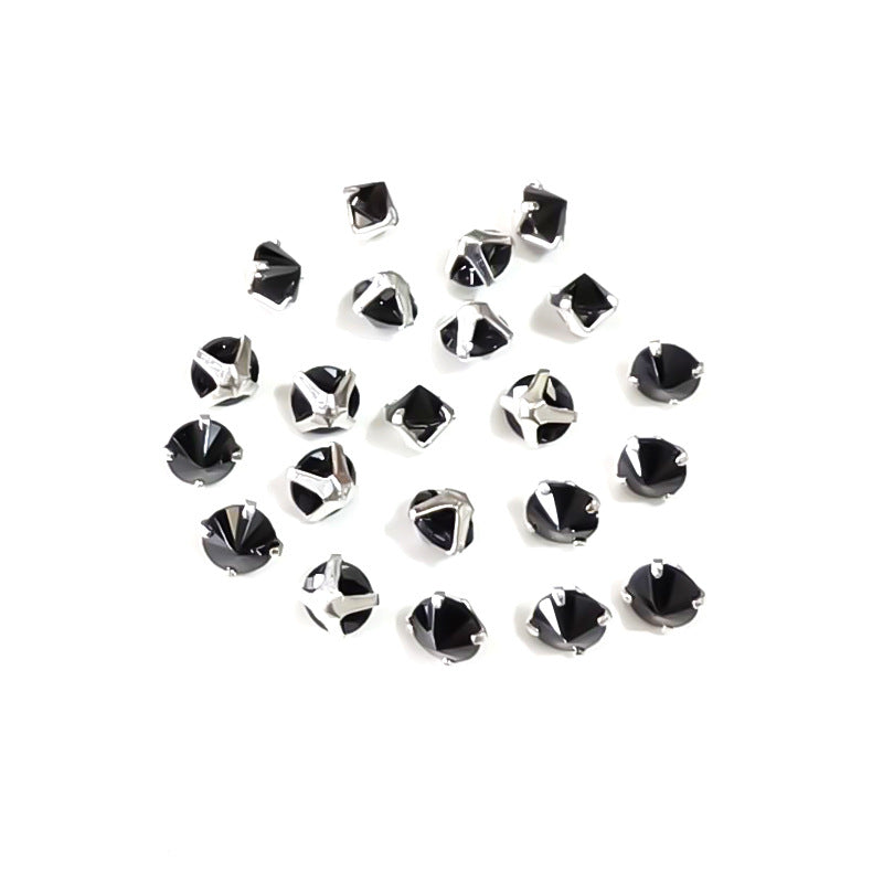 OneMillet 3A Grade Round Reverse-Clamp Zircon 4MM