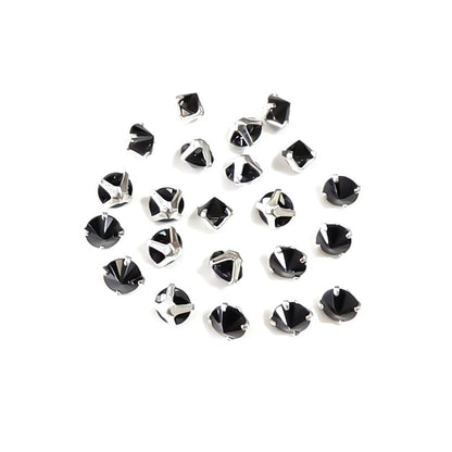 OneMillet 3A Grade Round Reverse-Clamp Zircon 4MM