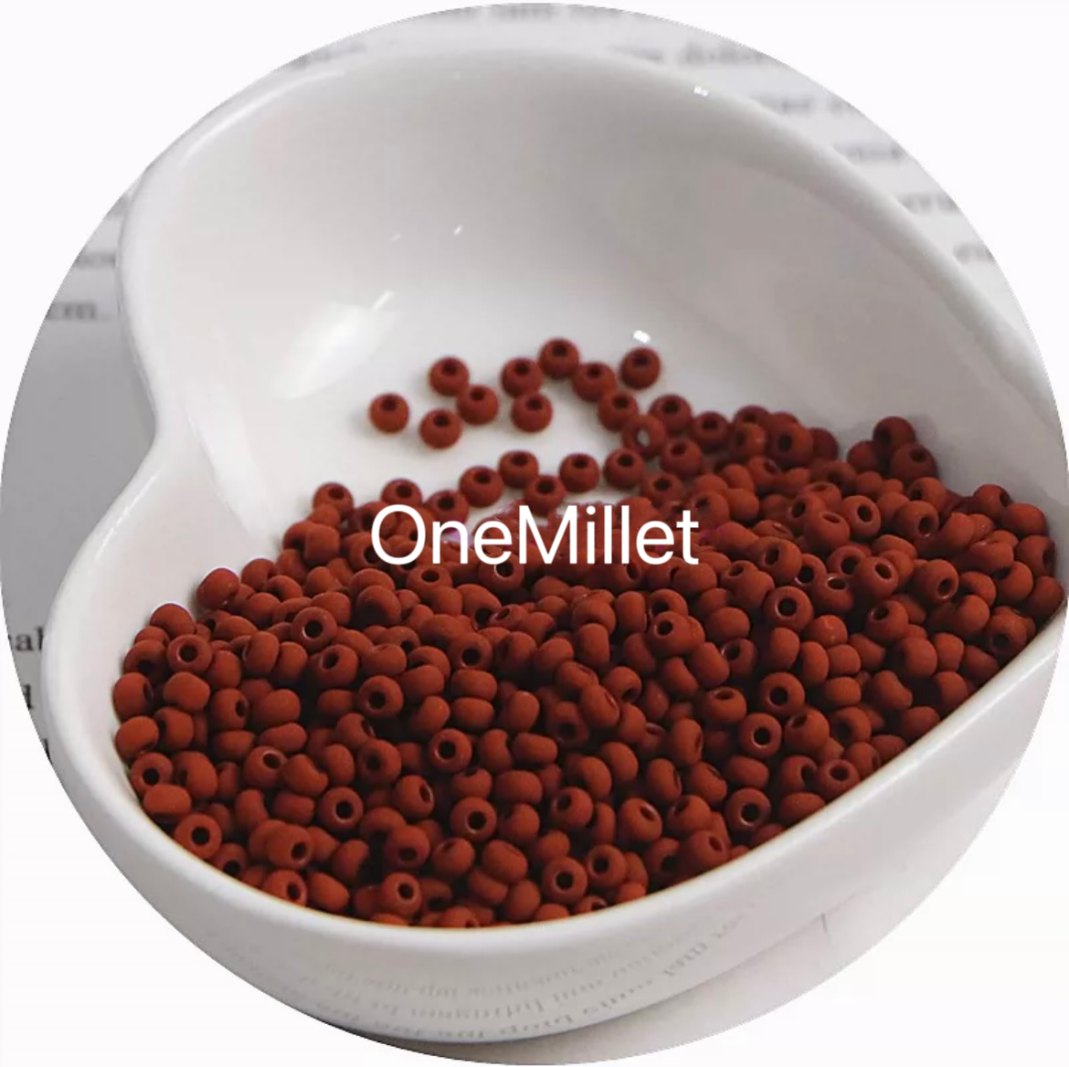 Perlas de semillas mate de 3 mm: alta calidad, resistentes a la decoloración