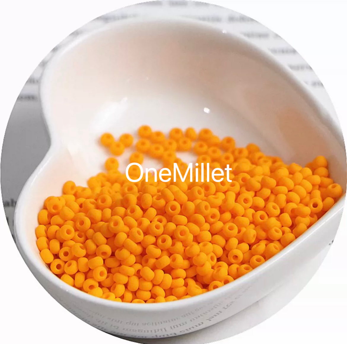 Perlas de semillas mate de 3 mm: alta calidad, resistentes a la decoloración