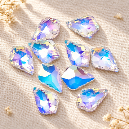 Maple Leaf Teardrop Crystal Beads for Handmade Flower Crafting
