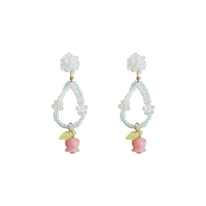 Beads Flower Handmade Earrings