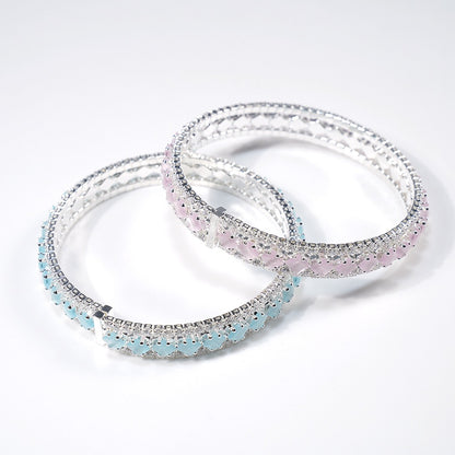 Pulsera de aguamarina y perla hecha a mano