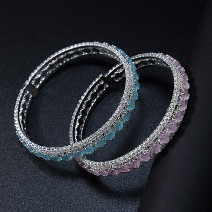 Pulsera de aguamarina y perla hecha a mano