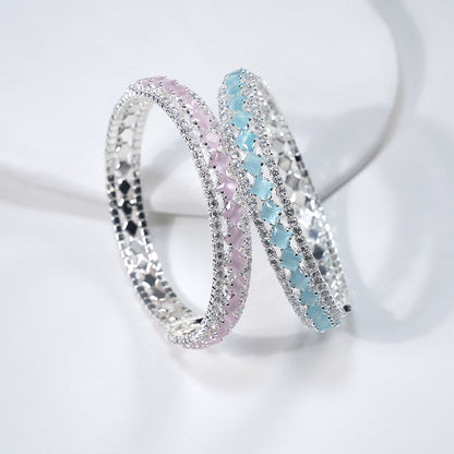 Pulsera de aguamarina y perla hecha a mano