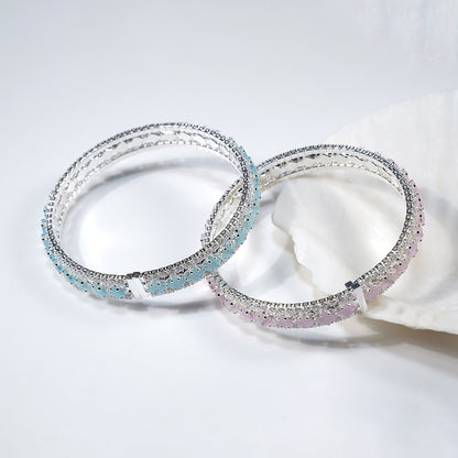 Pulsera de aguamarina y perla hecha a mano