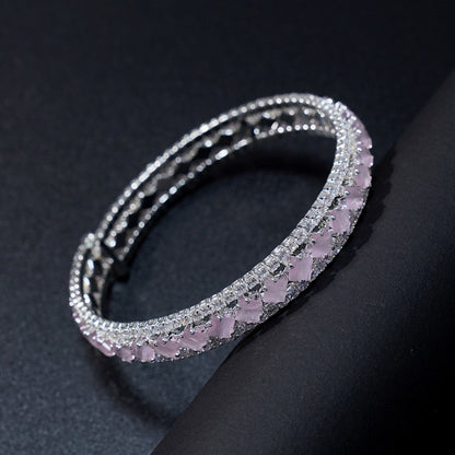 Pulsera de aguamarina y perla hecha a mano