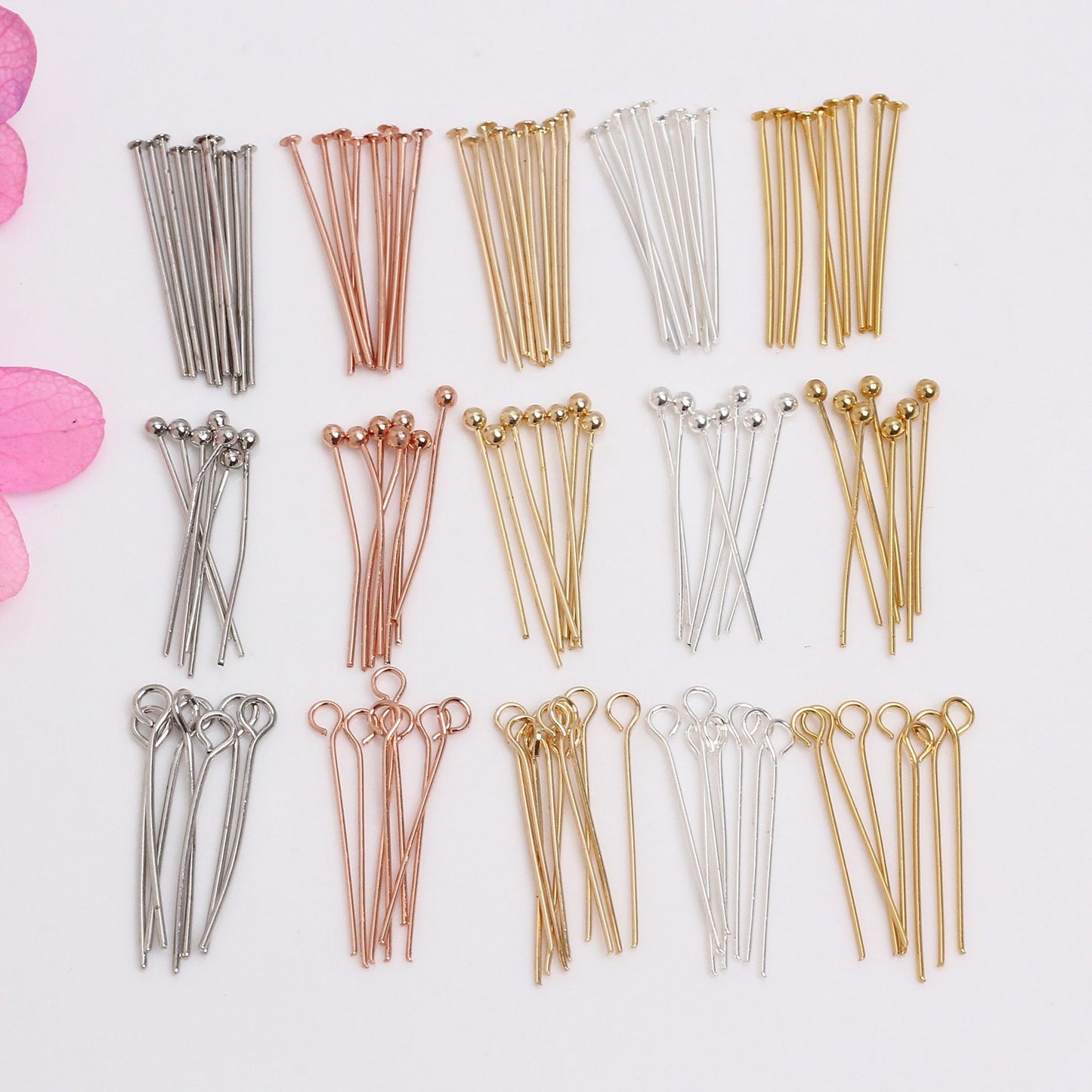DIY Handmade Beading Pins-Eye Pins Head Pins Ball Pins