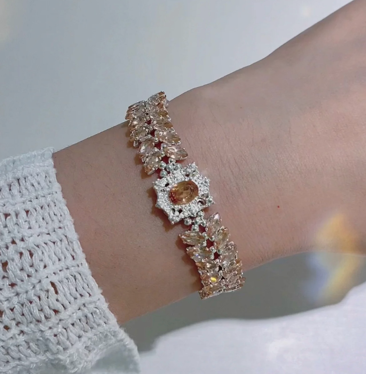 Kit-M46 Marquise Zircon Bracelet  DIY Kit