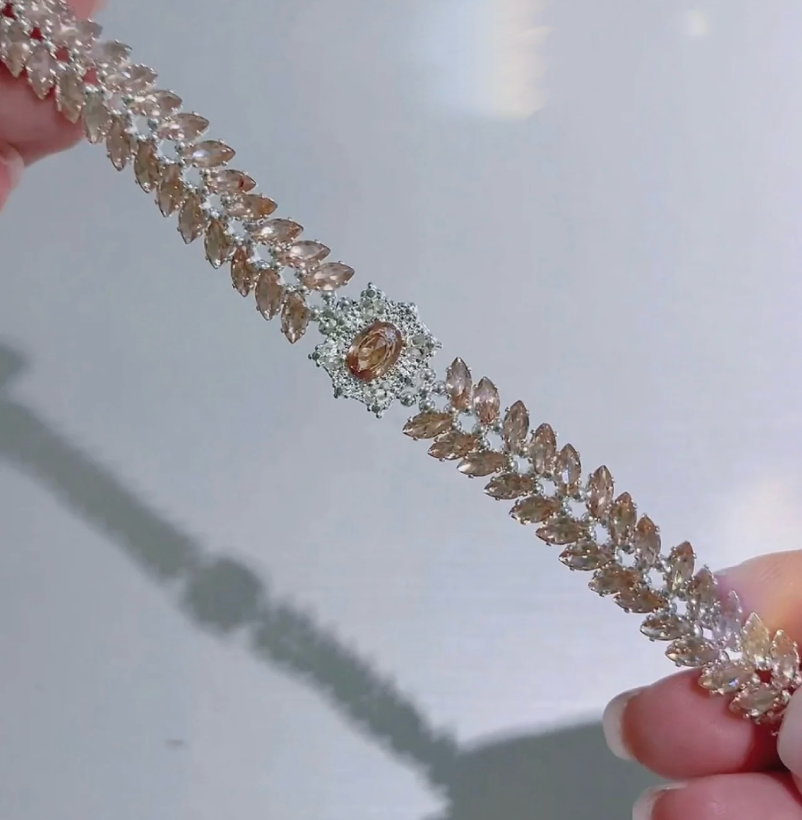 Kit-M46 Marquise Zircon Bracelet  DIY Kit