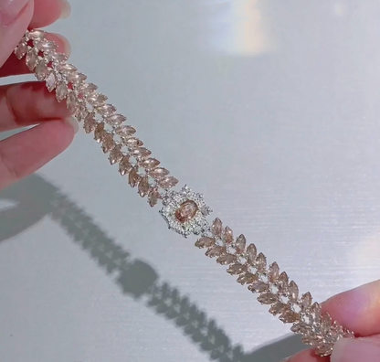 Kit-M46 Marquise Zircon Bracelet  DIY Kit