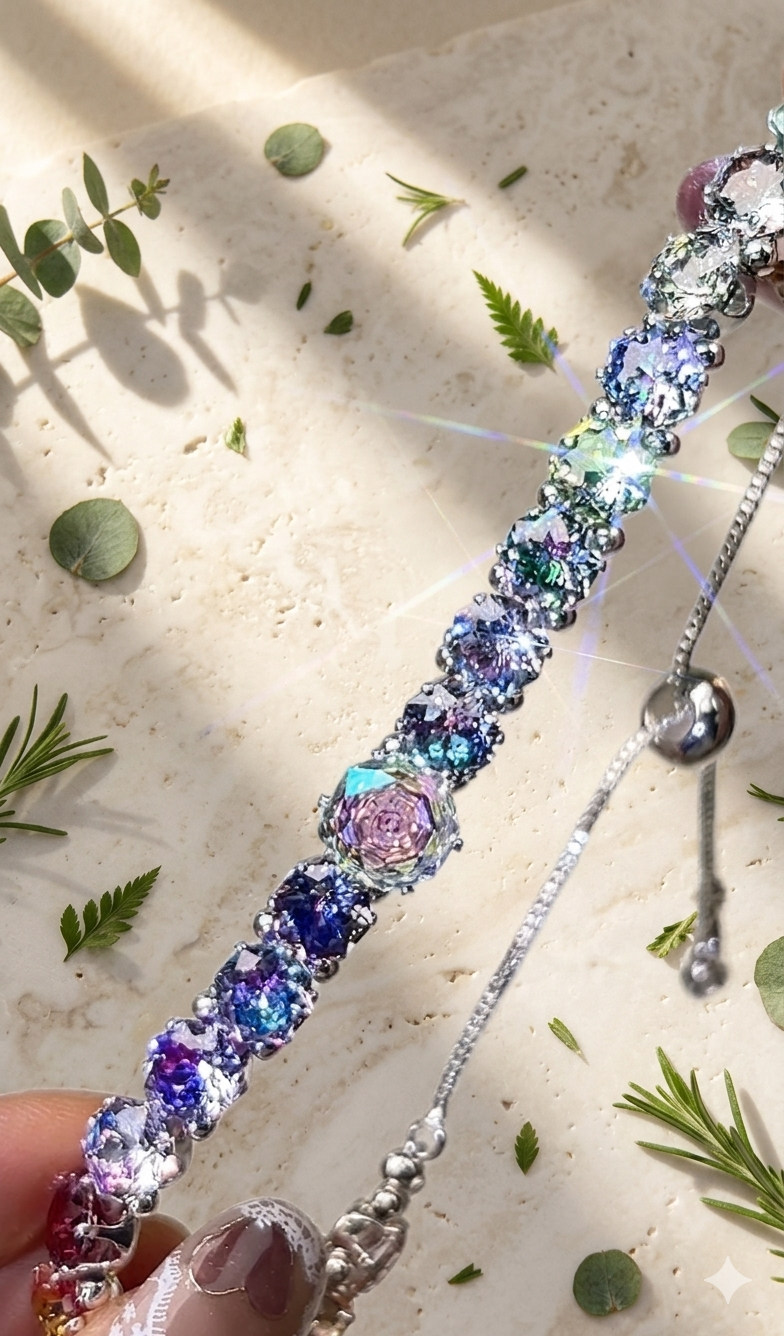 OneMillet Premium Two-Tone Cubic Zirconia  Bracelet Kit –M460 All-in-One DIY Kit Handmade Jewelry Material Kit