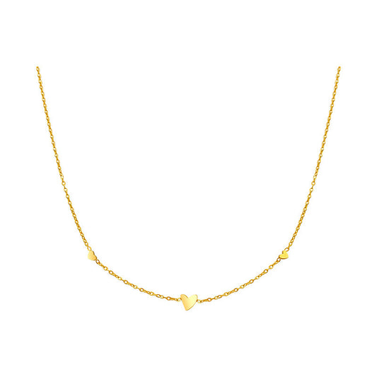 Handgefertigte Perlenkette mit herzförmigen Perlen