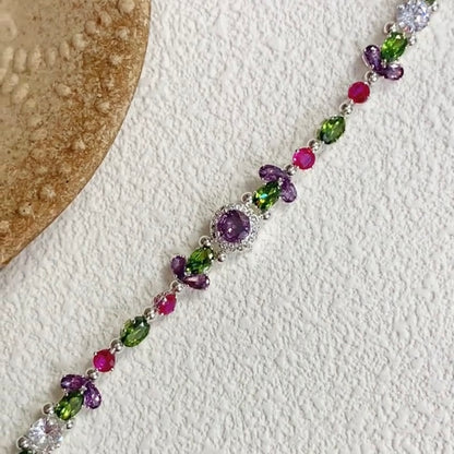 Pulsera de aguamarina y perla hecha a mano