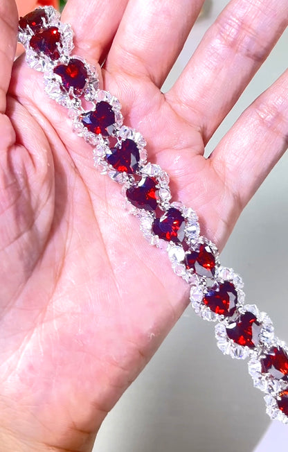 Pulsera de aguamarina y perla hecha a mano