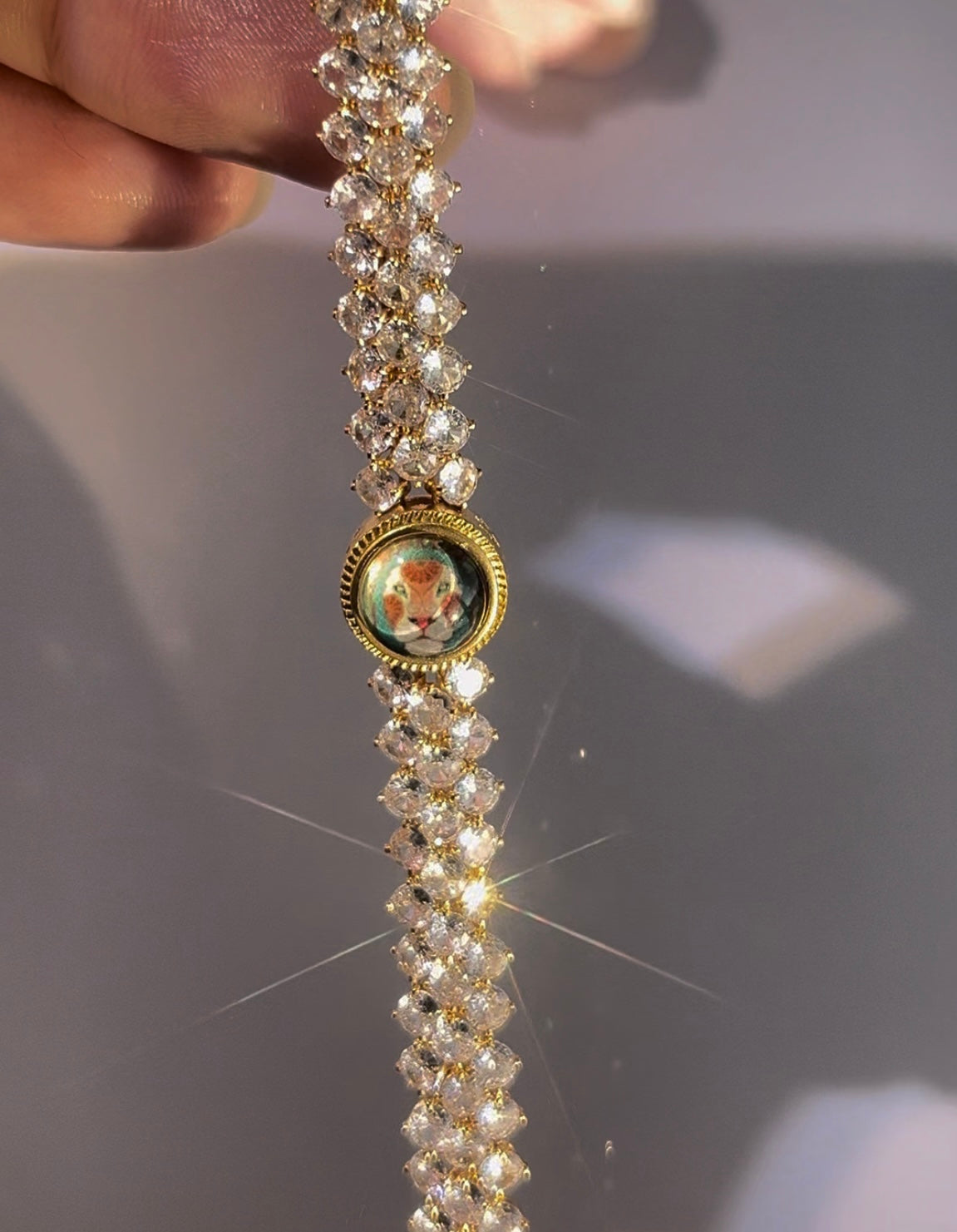 Pulsera de aguamarina y perla hecha a mano