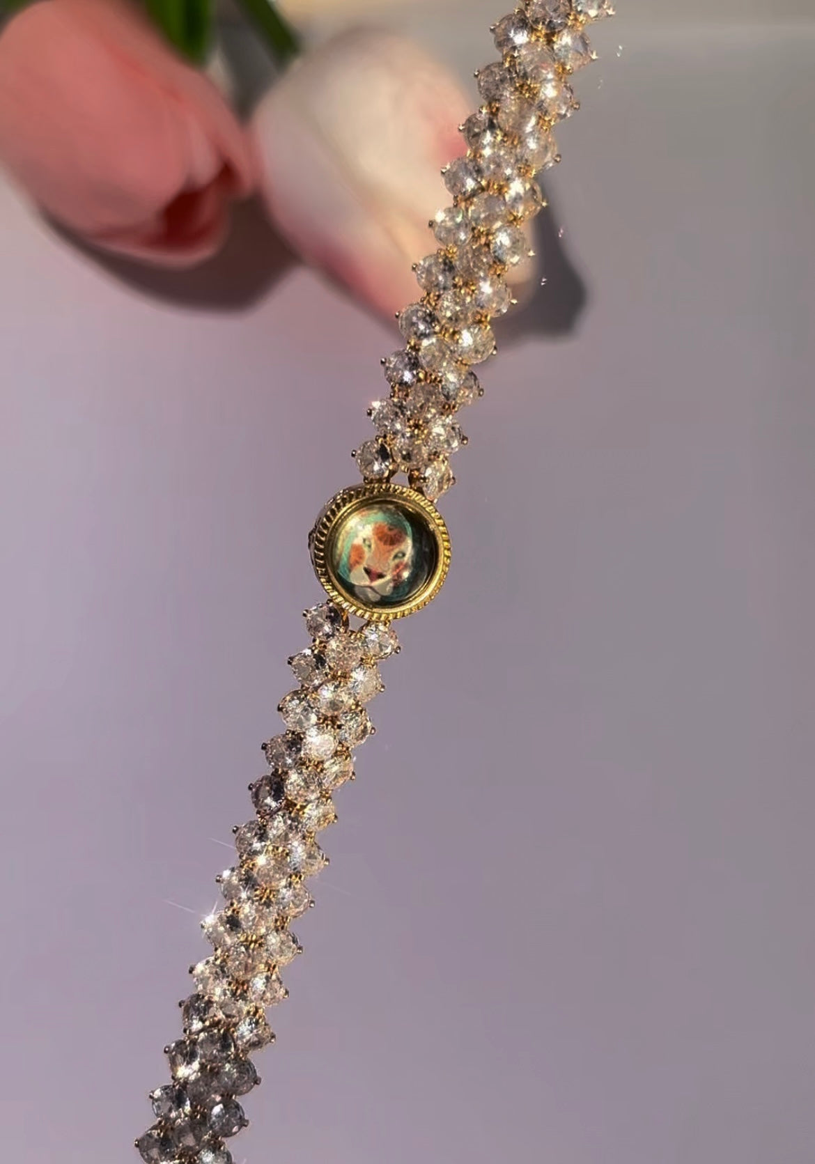 Pulsera de aguamarina y perla hecha a mano