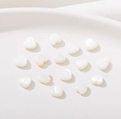 Cuentas de concha de agua dulce natural (10 piezas)