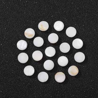 Cuentas de concha de agua dulce natural (10 piezas)