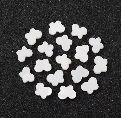 Cuentas de concha de agua dulce natural (10 piezas)