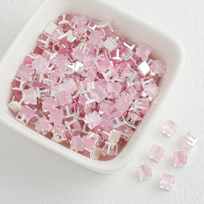 OneMillet Cat's Eye Square Zirconia Beads  4*4MM