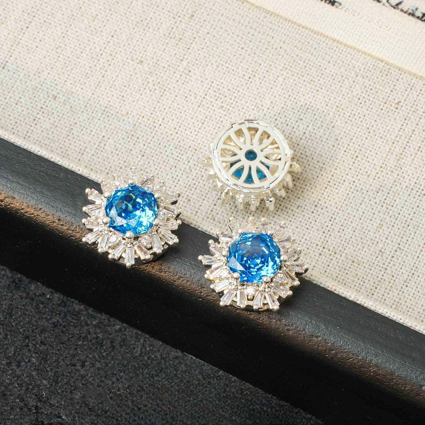 Zirkon Aquamarin Spacer Perlen handgefertigt DIY Perlen Armband und Halskette Schmuck machen liefert