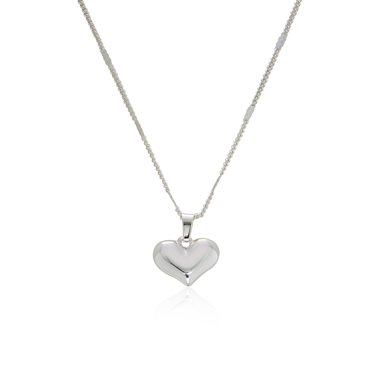 Heart Pendant 925 Sterling Silver Necklace