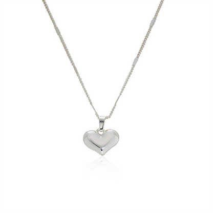 Heart Pendant 925 Sterling Silver Necklace