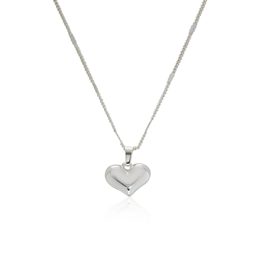 Heart Pendant 925 Sterling Silver Necklace