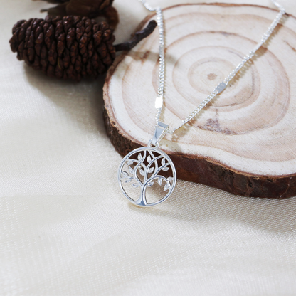Tree Pendant 925 Sterling Silver Necklace