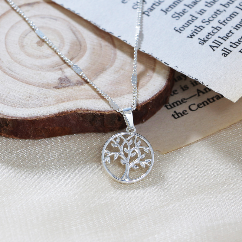 Tree Pendant 925 Sterling Silver Necklace