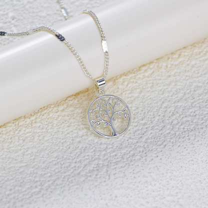 Tree Pendant 925 Sterling Silver Necklace