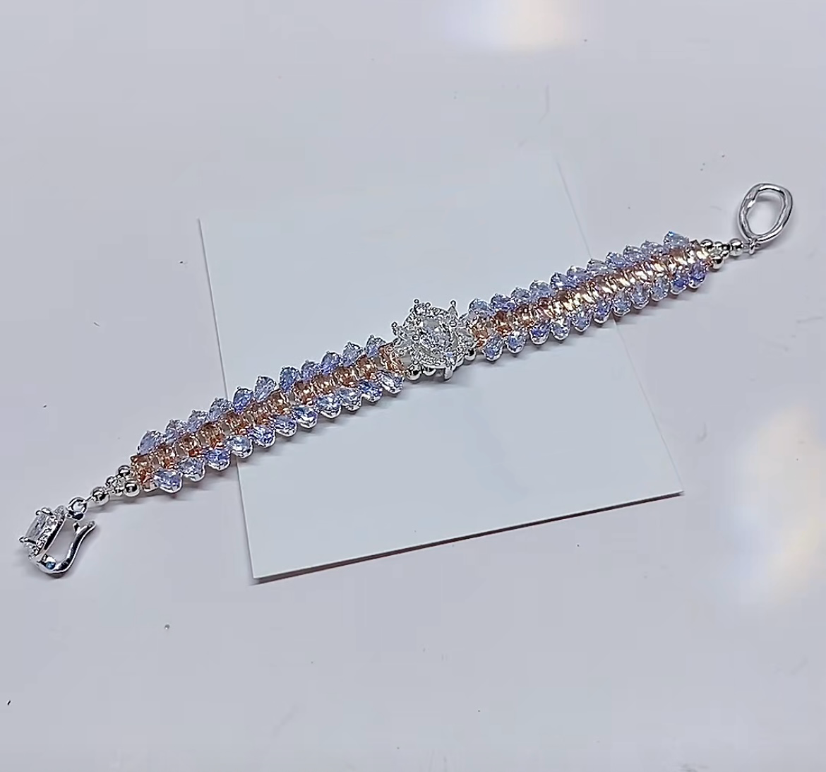 Kit-M36 Purple Zircon Bracelet Zirconia Beads DIY Kit