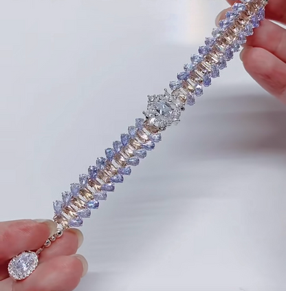 Kit-M36 Purple Zircon Bracelet Zirconia Beads DIY Kit