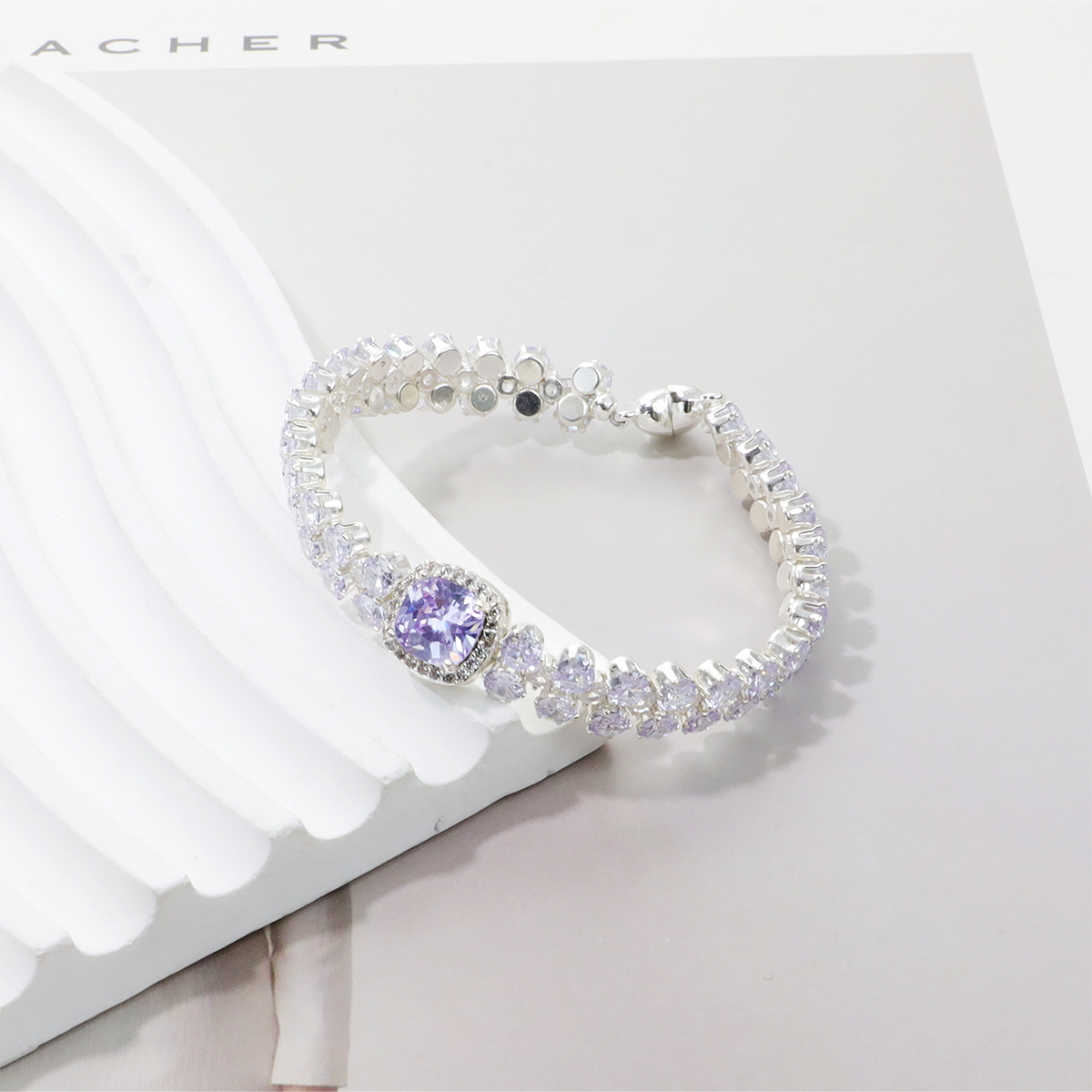 Pulsera de aguamarina y perla hecha a mano