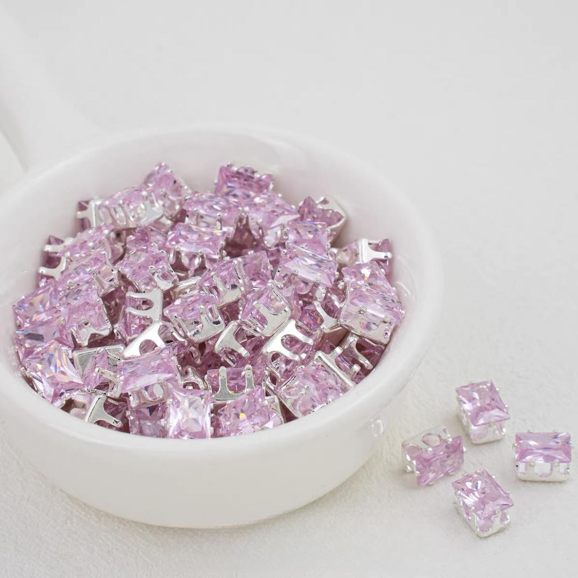 OneMillet Rectangle Zircon Beads 5*7MM