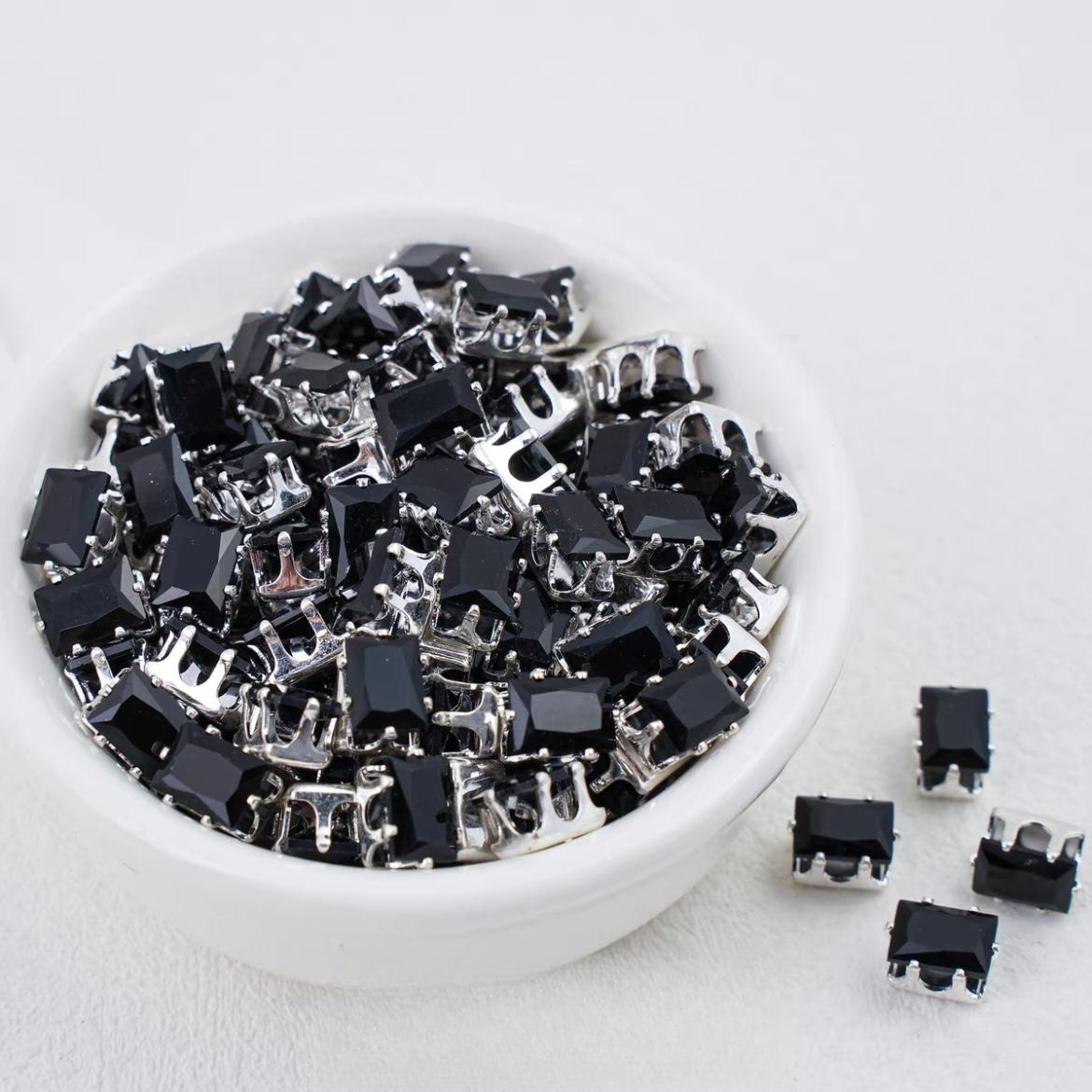 OneMillet Rectangle Zircon Beads 5*7MM