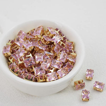 OneMillet Rectangle Zircon Beads 5*7MM