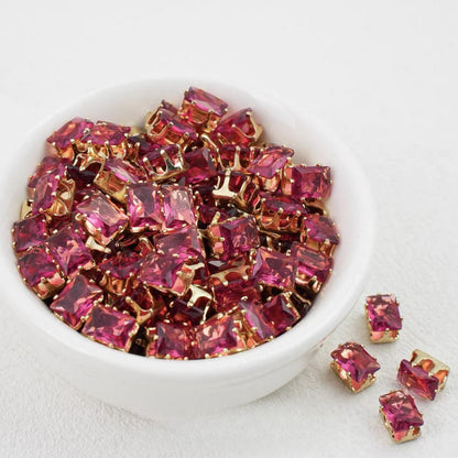 OneMillet Rectangle Zircon Beads 5*7MM