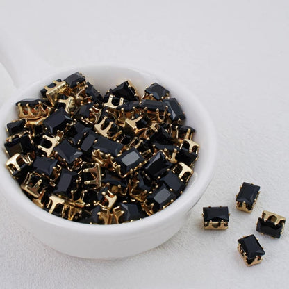 OneMillet Rectangle Zircon Beads 5*7MM