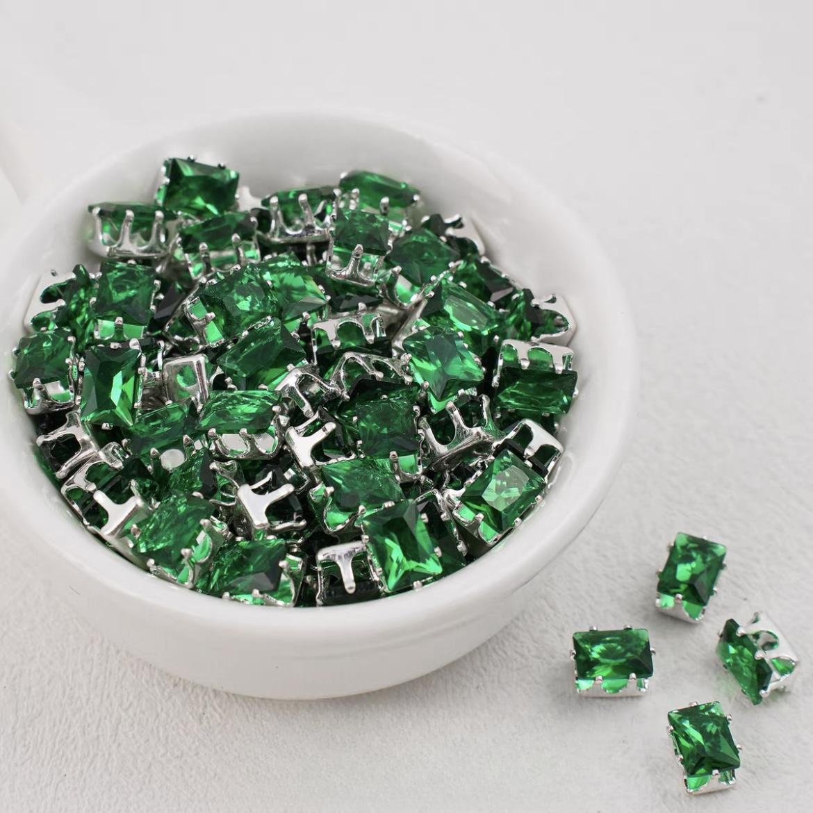 OneMillet Rectangle Zircon Beads 5*7MM