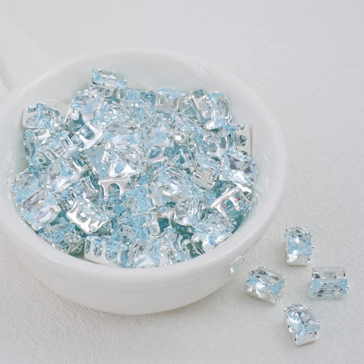 OneMillet Rectangle Zircon Beads 5*7MM