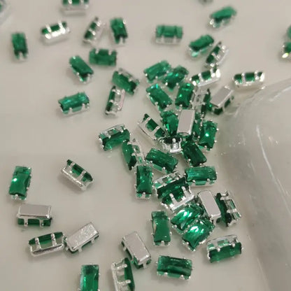 OneMillet Rectangular  Zirconia Beads  3*6MM