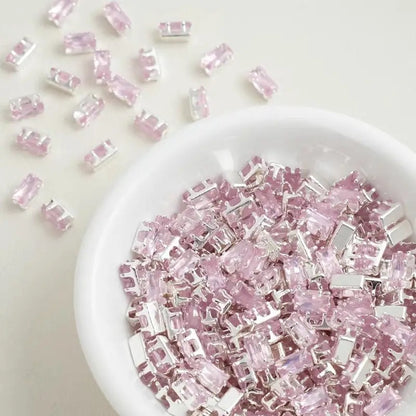 OneMillet Rectangular  Zirconia Beads  3*6MM